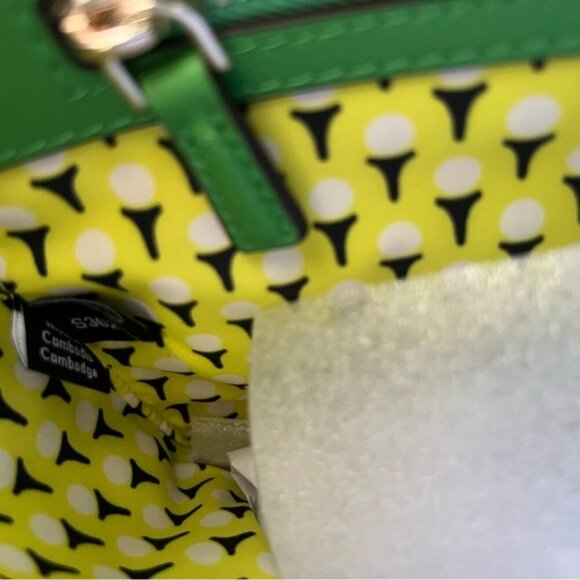 Rare ⛳️ Kate Spade Sam Icon Astroturf Fabric Small Tote - Picture 11 of 11